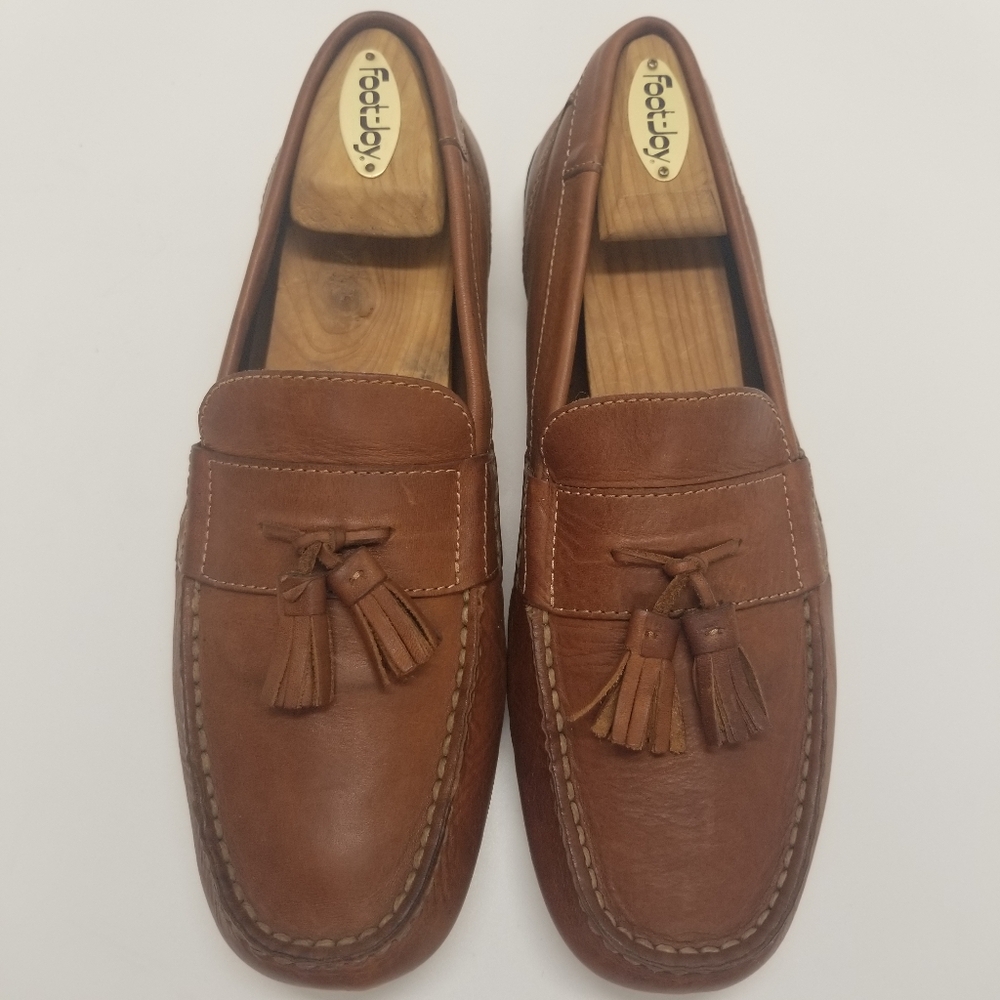 Rockport Mens Size 9M K55804 Brown Leather Loafer Slip On Driving Shoe